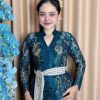 KEBAYA METALIK KRAH SHANGHAI - Biru